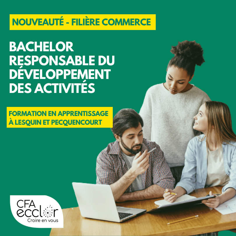 Visuel - Nouveauté Filière Commerce - Bachelor Responsable du développement des activités